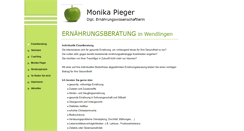 Desktop Screenshot of ernaehrungsberatung-pieger.de