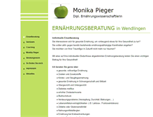 Tablet Screenshot of ernaehrungsberatung-pieger.de